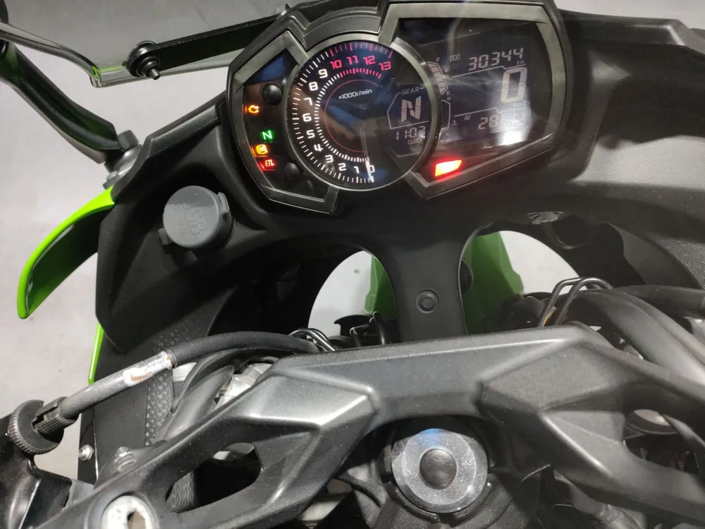 Kawasaki Ninja650A 2017, black / green, фото 5
