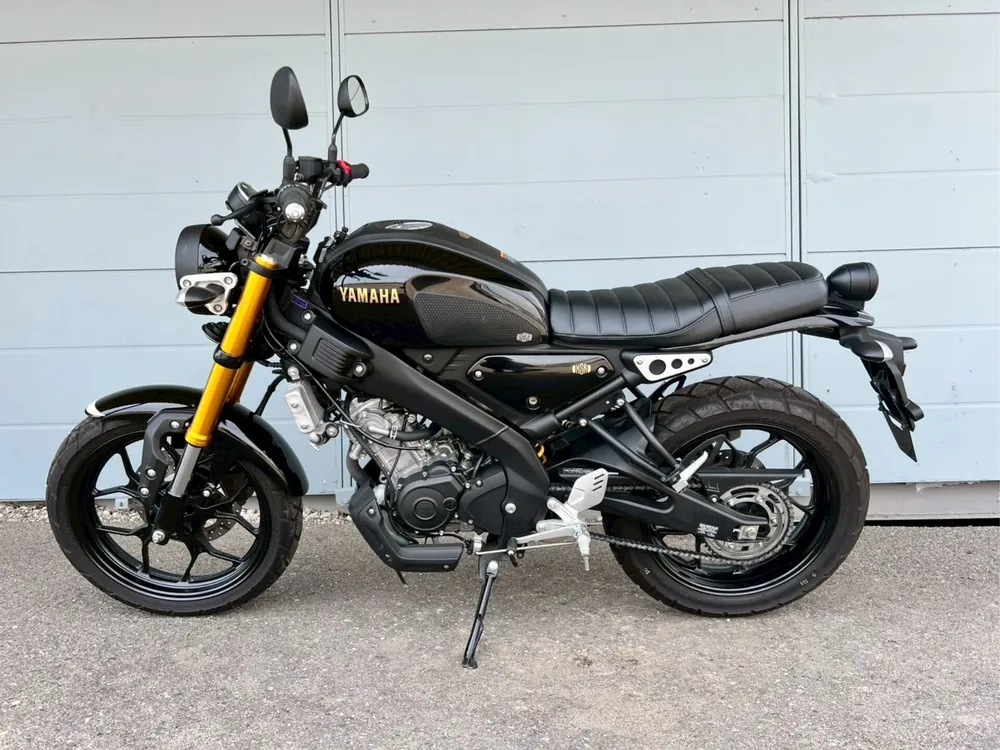 Yamaha XSR125, чёрный, фото 4