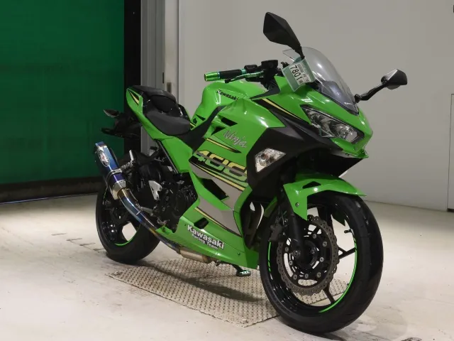 Kawasaki Ninja 400 2020, black | green, фото 3