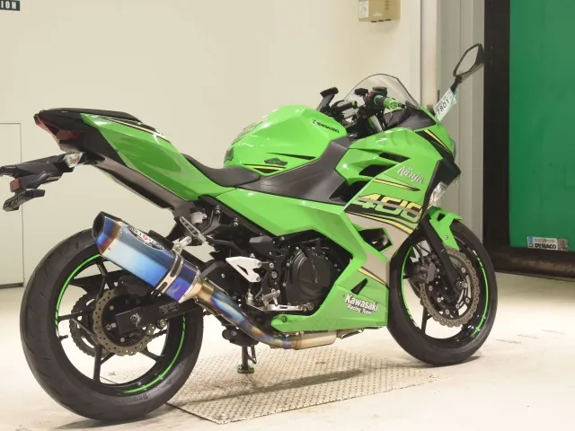 Kawasaki Ninja 400 2020, black | green, фото 5