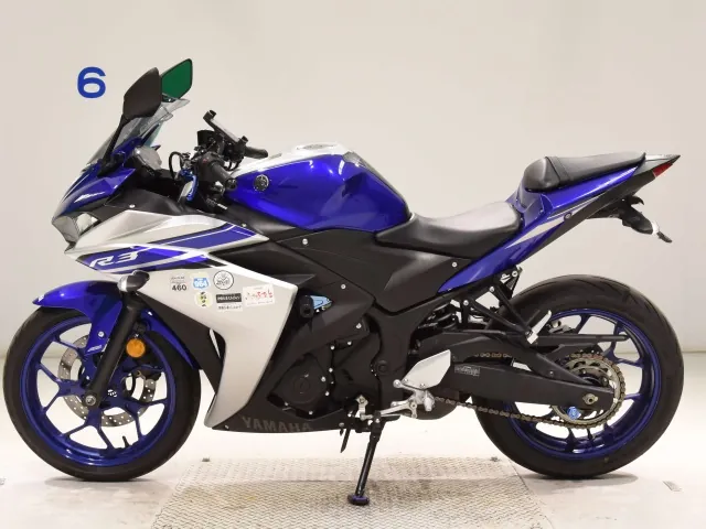 Yamaha YZF-R3 2017, navy blue | silver, фото 2