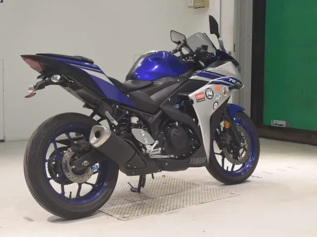 Yamaha YZF-R3 2017, navy blue | silver, фото 5
