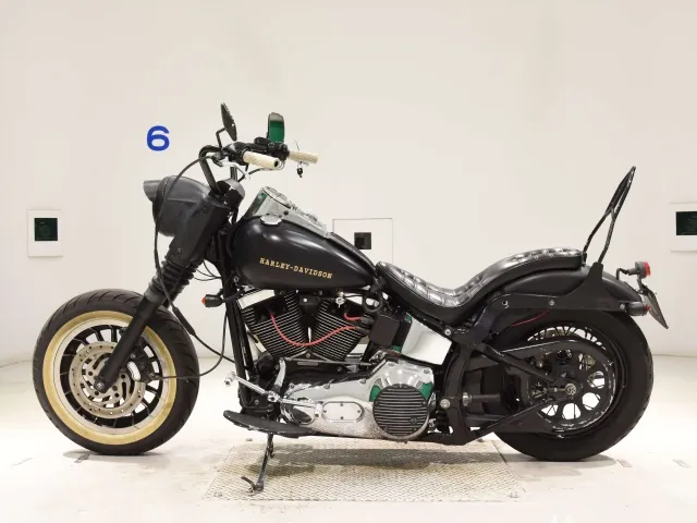 Harley-Davidson FLSTF 1450 2001, matt black, фото 2