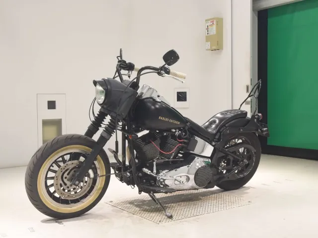 Harley-Davidson FLSTF 1450 2001, matt black, фото 4