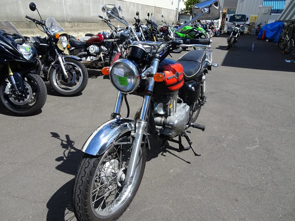 Kawasaki Estrella, black / orange, фото 4