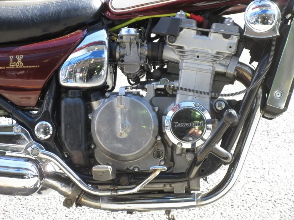 Kawasaki Eliminator 400 1988, dark red wine, фото 14