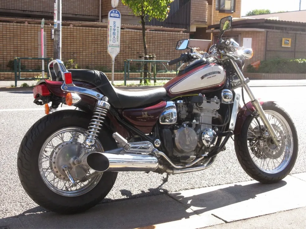 Kawasaki Eliminator 400 1988, dark red wine, фото 17