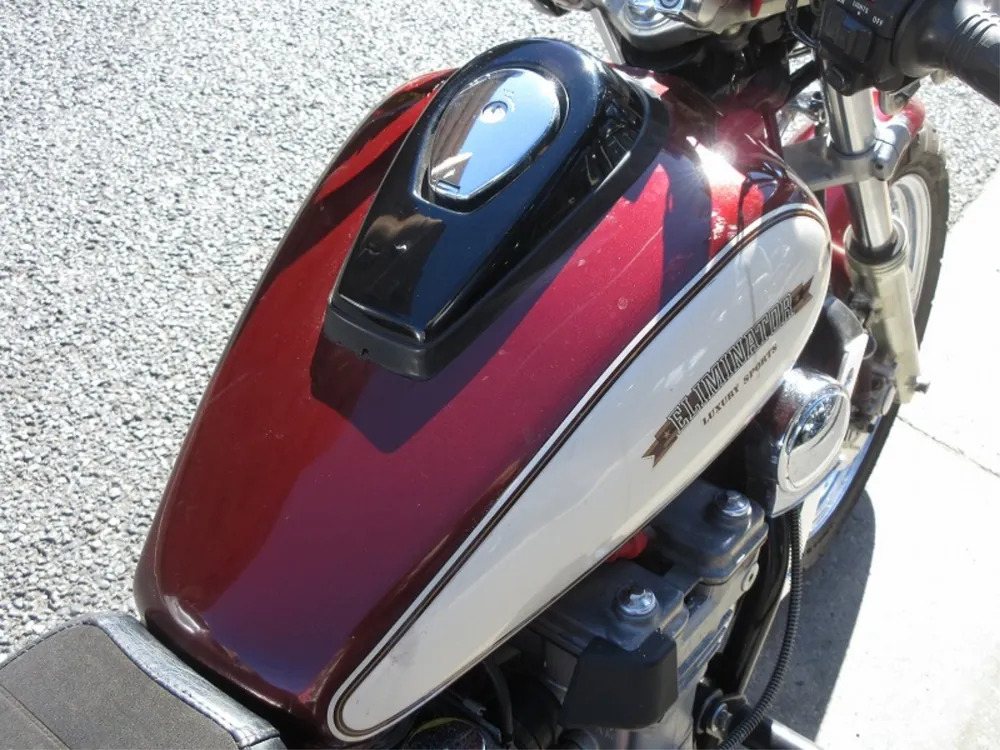 Kawasaki Eliminator 400 1988, dark red wine, фото 9