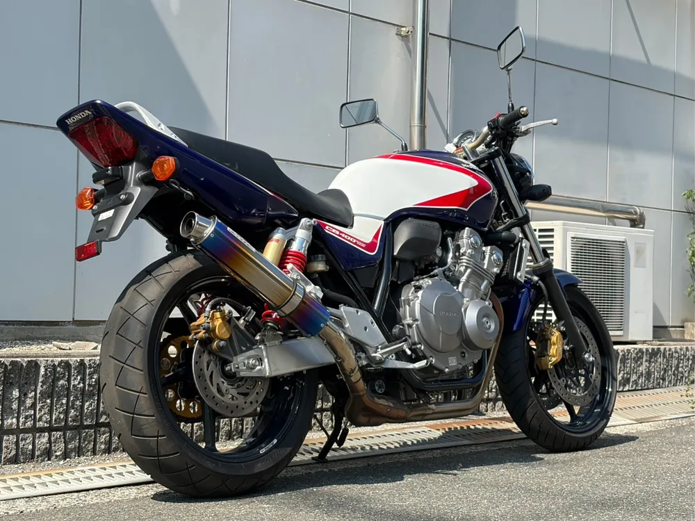 Honda CB400SB 2008, white / blue, фото 4