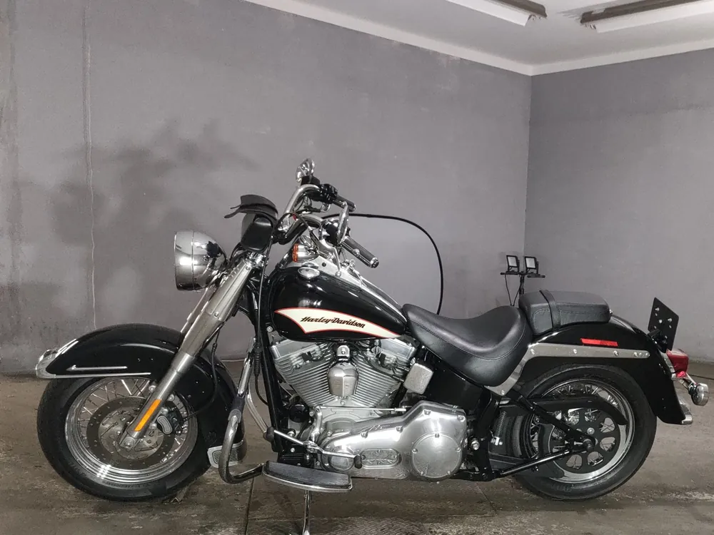 Harley-Davidson FLST1450 2005, чёрный, фото 2