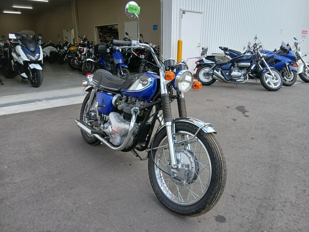 Kawasaki W1 1970, синий, фото 4