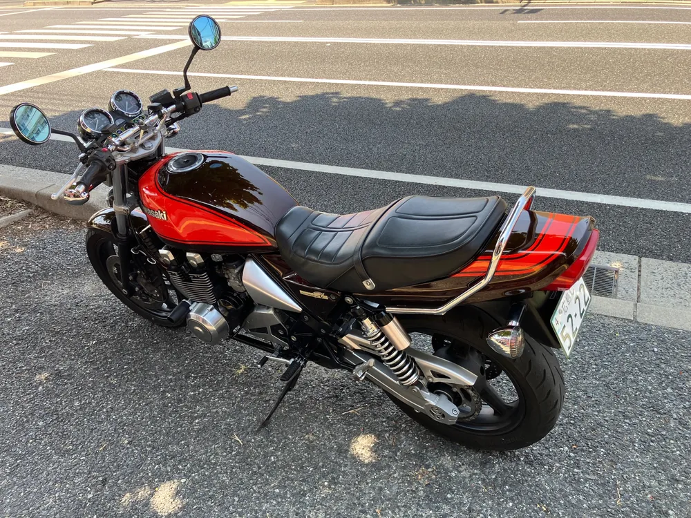 Kawasaki Zephyr 400 2011, light brown, оранжевый, фото 4
