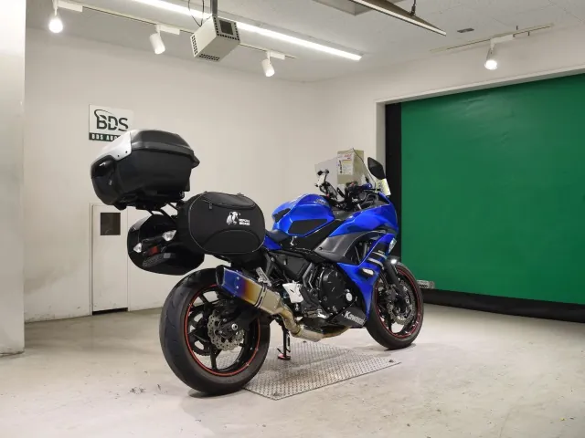 Kawasaki Ninja650A 2019, чёрный, синий, фото 5