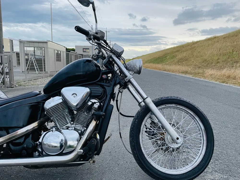 Honda Steed 400 1993, чёрный, фото 17