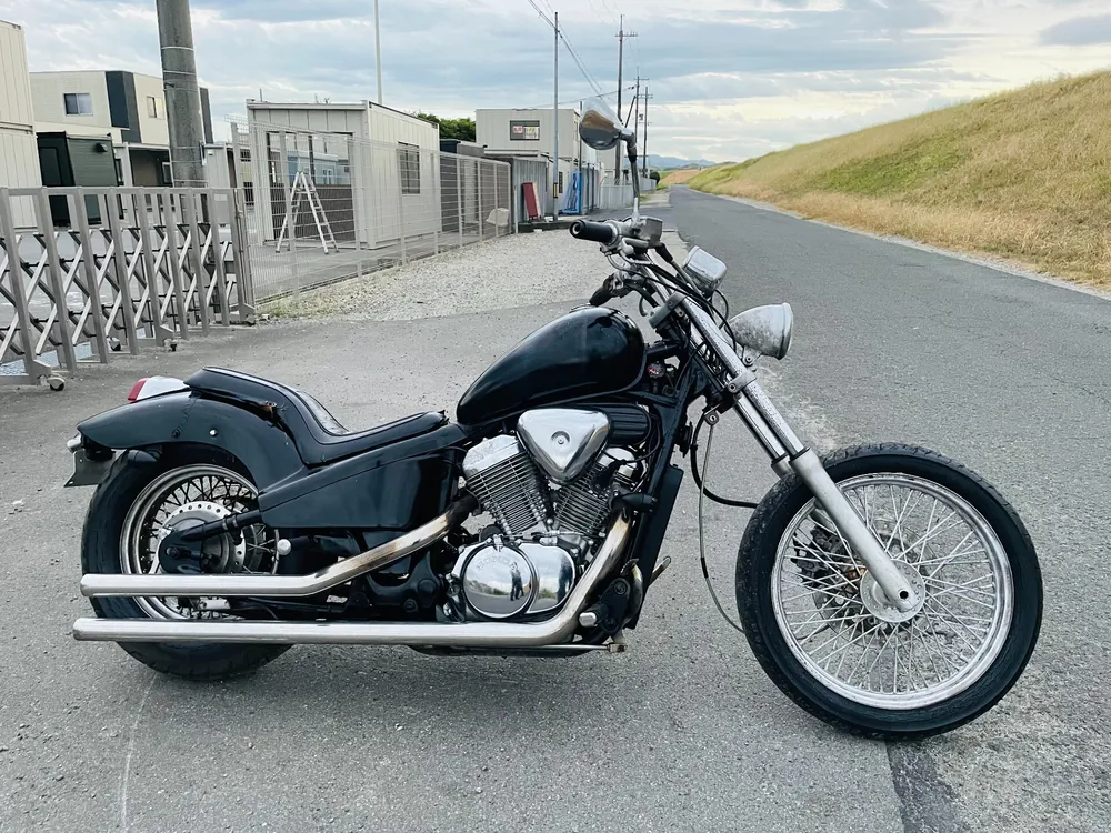 Honda Steed 400 1993, чёрный, фото 5