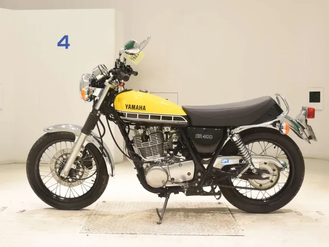 Yamaha SR400 2015, чёрный, жёлтый, фото 2