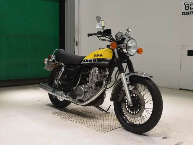 Yamaha SR400 2015, чёрный, жёлтый, фото 3