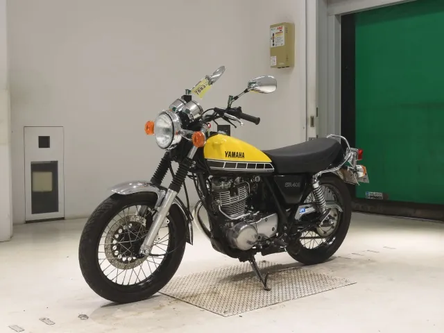 Yamaha SR400 2015, чёрный, жёлтый, фото 4