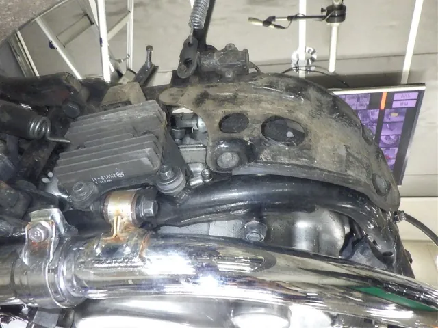 Yamaha SR400 2015, чёрный, жёлтый, фото 7