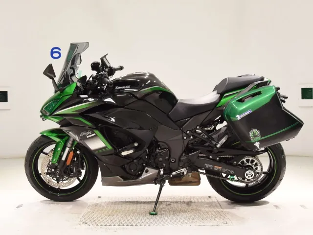 Kawasaki Ninja 1000 2021, black | green, фото 2