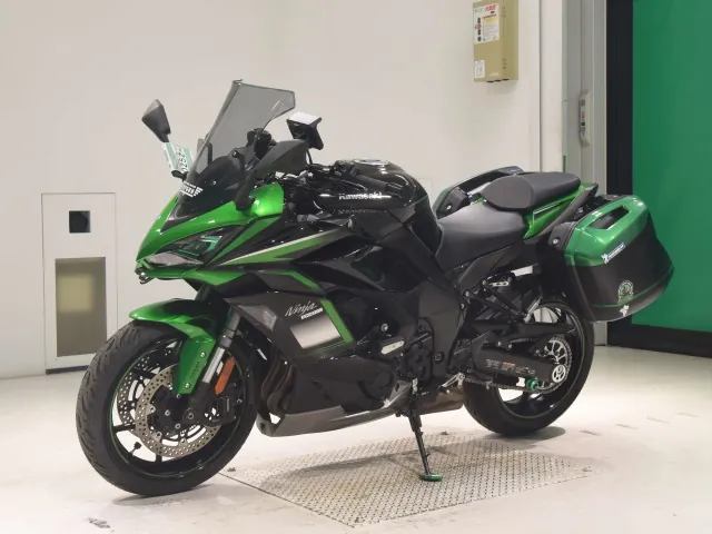 Kawasaki Ninja 1000 2021, black | green, фото 4