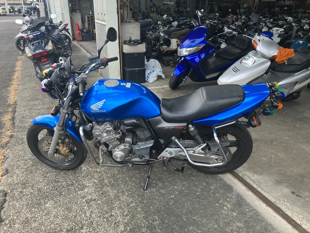 Honda CB400SB, синий, фото 2