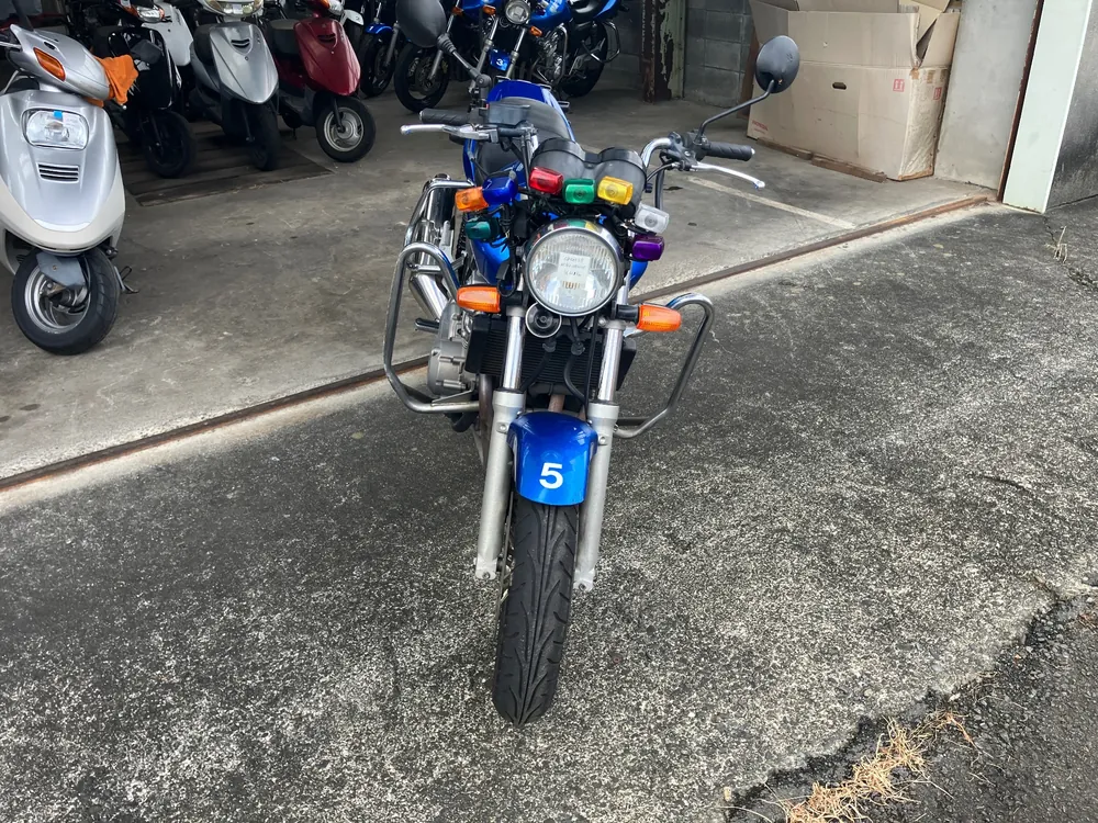 Honda CB400SB, синий, фото 4