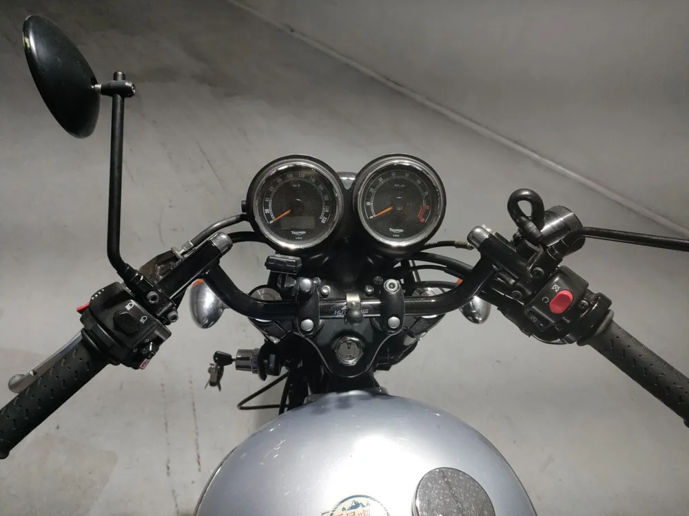 Triumph Scrambler 2014, silver / red, фото 5