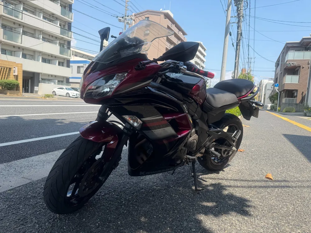 Kawasaki Ninja 400 2016, чёрный, w red, фото 7
