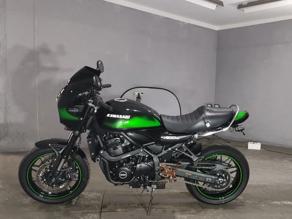 Kawasaki Z900RS 2025, black / green, фото 2