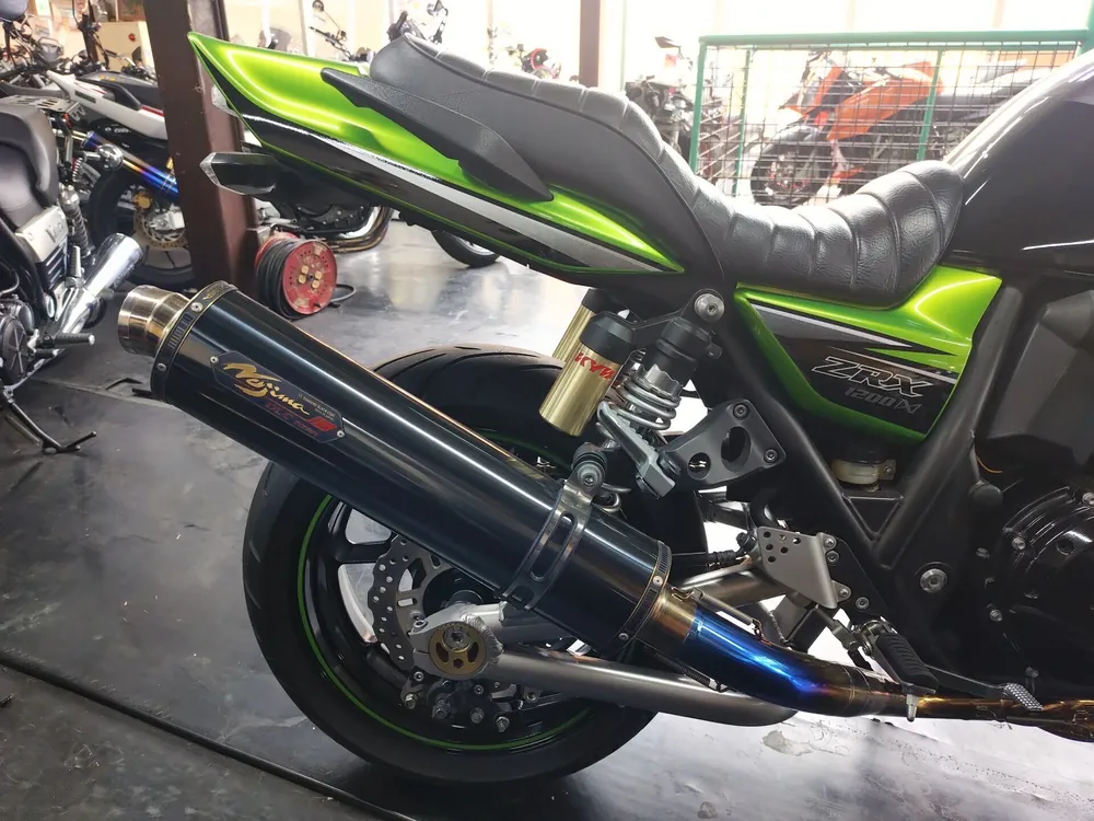 Kawasaki ZRX1200DAEG 2011, green / black, фото 10