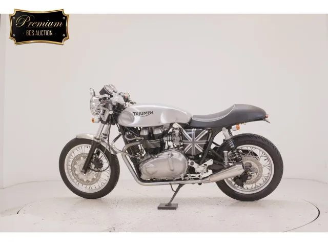 Triumph Thruxton 2007, серебристый, фото 2