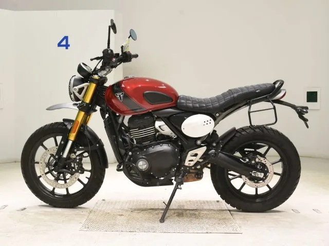 Triumph Scrambler 400 X 2024, red | black, фото 2