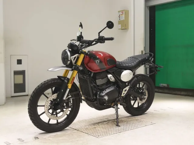 Triumph Scrambler 400 X 2024, red | black, фото 4