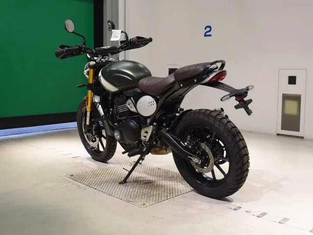 Triumph Scrambler 400 X 2026, white | green, фото 6
