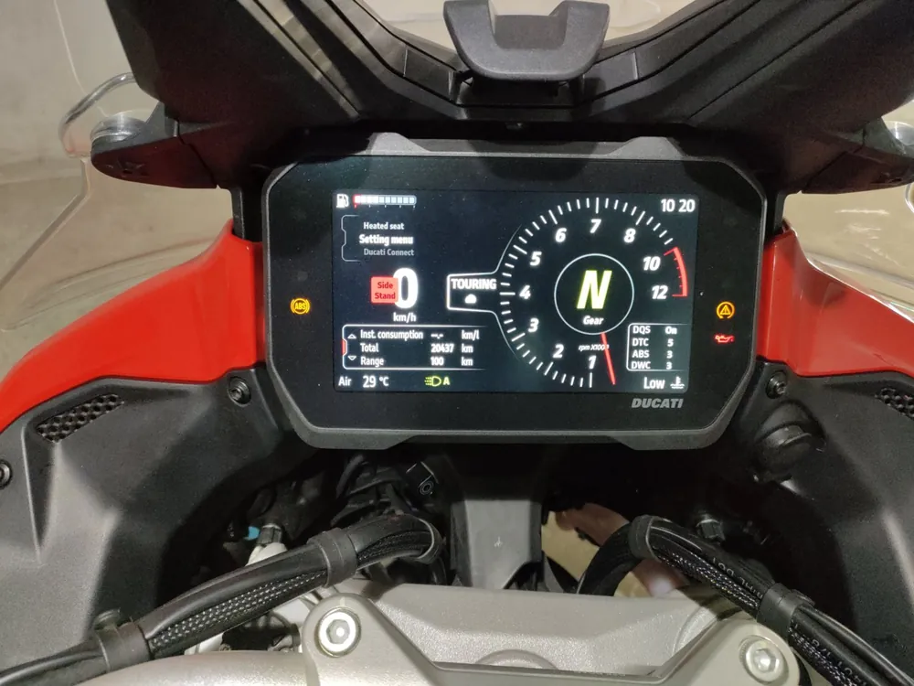 Ducati Multistrada V4S 2023, white / red, фото 5