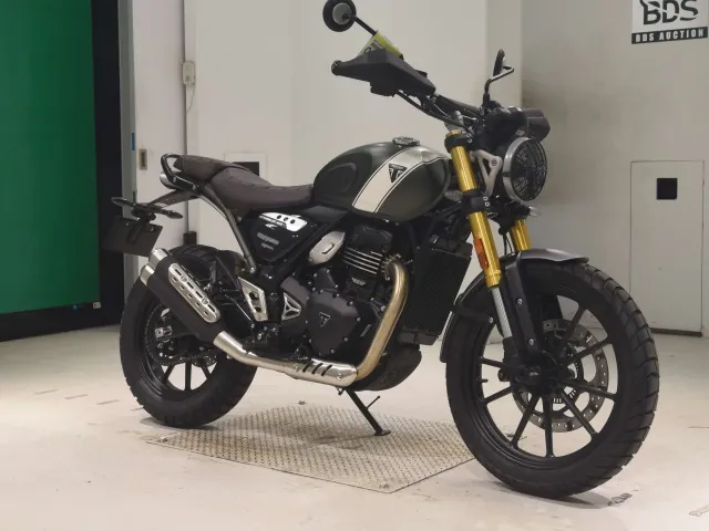 Triumph Scrambler 400 X 2024, зелёный, фото 3