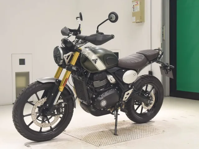 Triumph Scrambler 400 X 2024, зелёный, фото 4