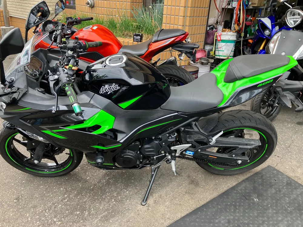 Kawasaki Ninja 400 2019, lime / black, фото 4