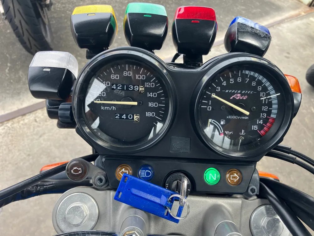 Honda CB400SB, синий, фото 3