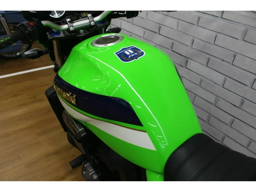 Kawasaki ZRX1200DAEG 2012, белый, lime, синий, фото 2