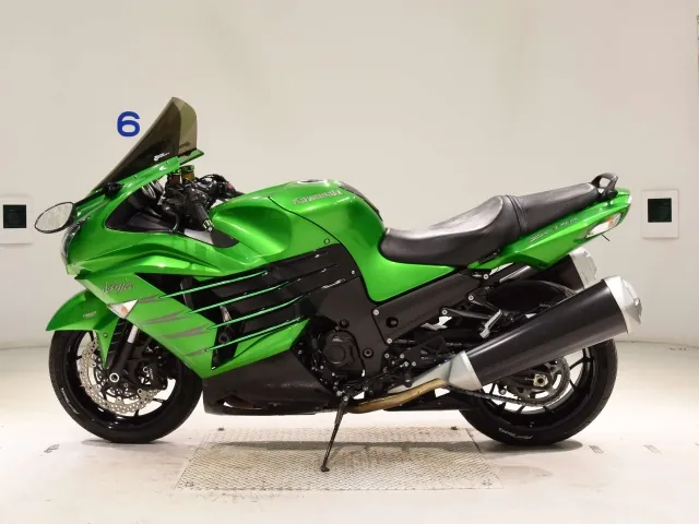 Kawasaki Zx-14R 2012, black | green, фото 2