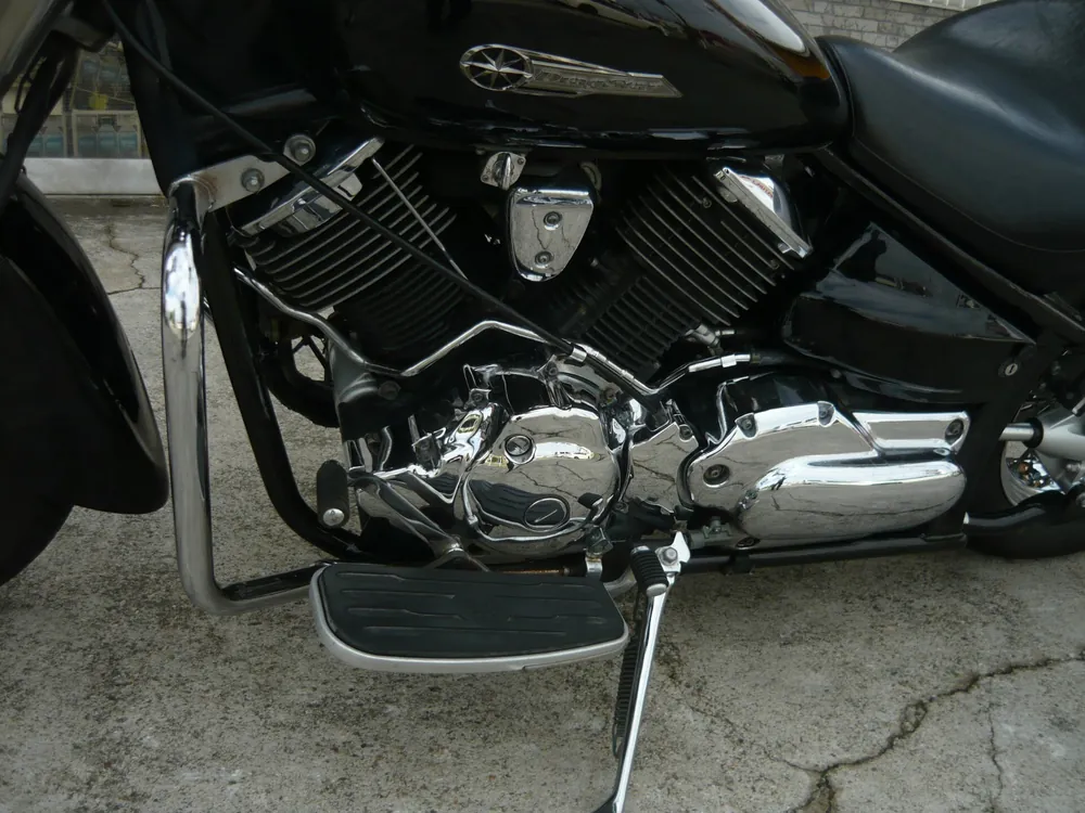 Yamaha Dragstar 1100 2005, чёрный, фото 8