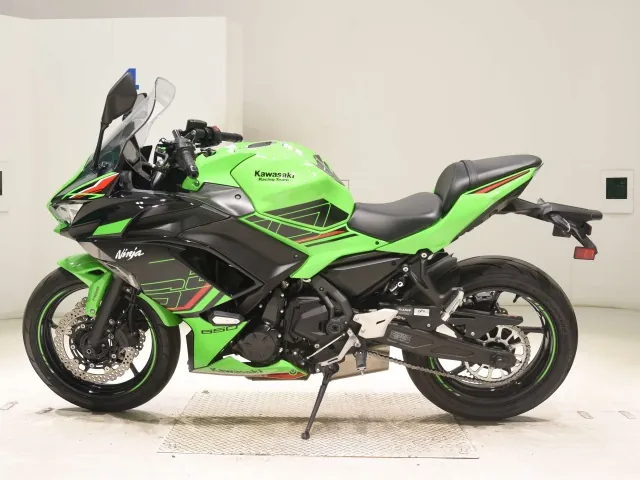 Kawasaki Z650A 2024, black | green, фото 2