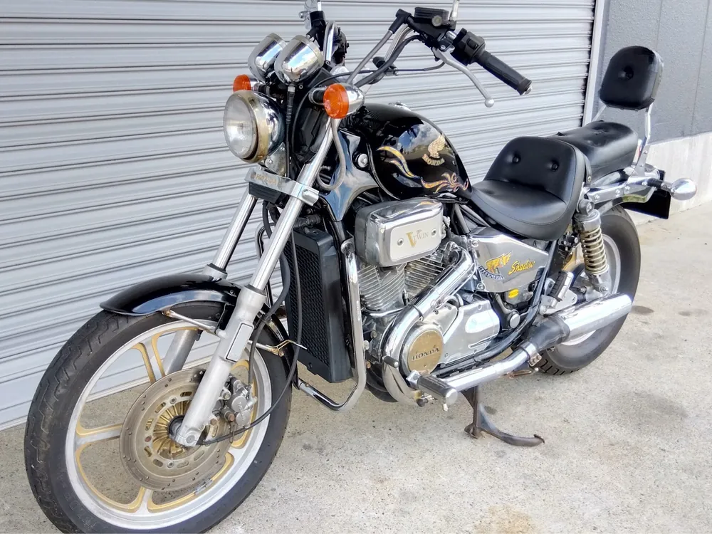 Honda Shadow 750 1986, чёрный, фото 7