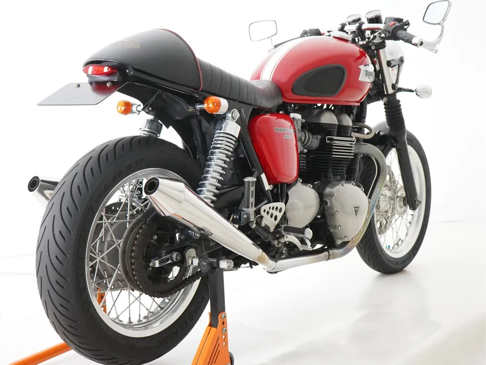 Triumph Thruxton 2008, красный, фото 5