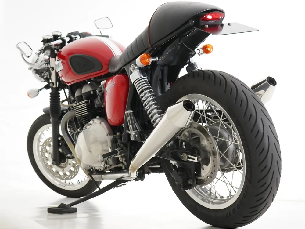 Triumph Thruxton 2008, красный, фото 8
