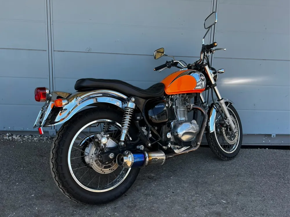 Kawasaki Estrella, оранжевый, фото 3