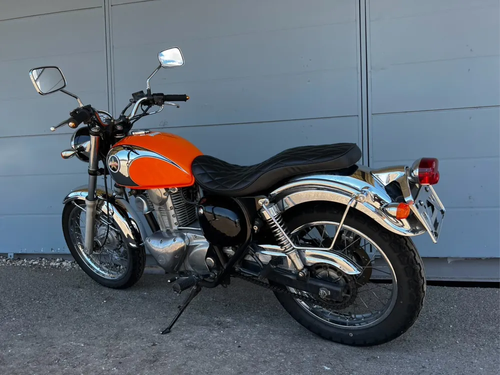 Kawasaki Estrella, оранжевый, фото 4