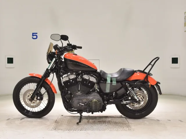 Harley-Davidson XL1200N 2008, black | orange, фото 2